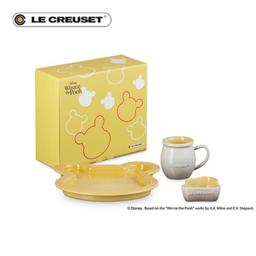 Le Creuset (ル・クルーゼ)くまのプーさん テーブルウェア・セット クインスイエロー/ナツメグ「89380002029030」