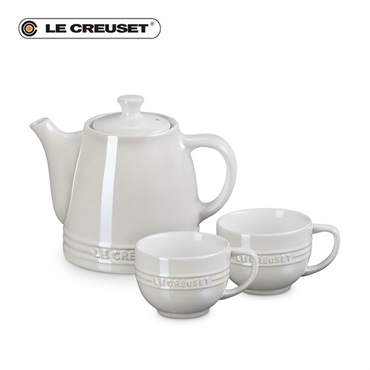 Le Creuset (ル・クルーゼ)レジェ・ティータイムセット ホワイトラスター「69381002960014」