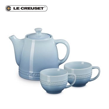 Le Creuset (ル・クルーゼ)レジェ・ティータイムセット コースタルブルー「69381004200014」