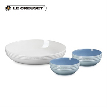 Le Creuset (ル・クルーゼ)レジェ・テーブルウェア セット ホワイトラスターレジェ・テーブルウェア セット ホワイトラスター/コースタルブルー「69382006589014」