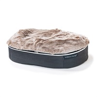 ペットラウンジ Lowタイプ ラビットベージュ Sサイズ＜リゾートトラストセレクション＞(本体：グレーSサイズ-【カバー：ラビットベージュ】)