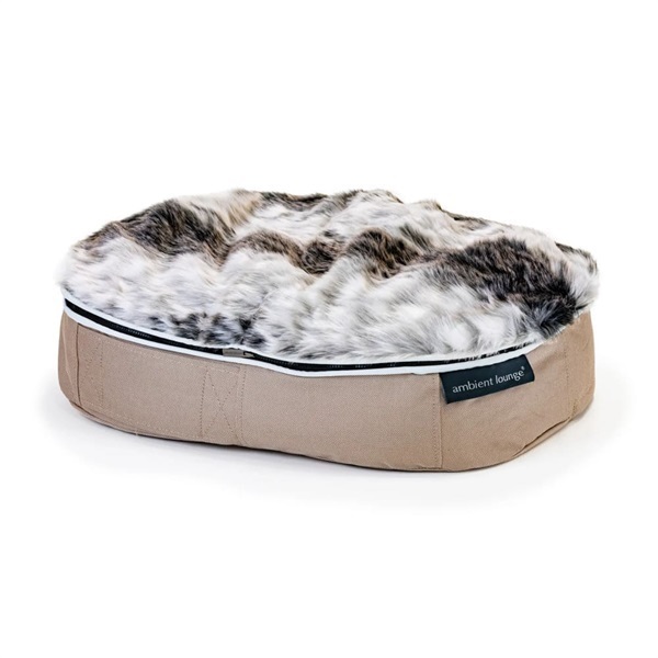 ペットラウンジ Lowタイプ バンビグレー Sサイズ＜リゾートトラストセレクション＞(本体：ベージュSサイズ-【カバー：バンビグレー】)