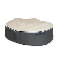 ペットラウンジ Highタイプ キルトベージュ XXLサイズ＜リゾートトラストセレクション＞(本体：グレーXXLサイズ-【カバー：キルトベージュ】)