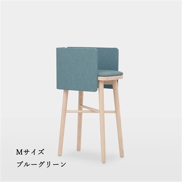 f＆f 愛犬用ダイニングチェア　Mサイズ＜リゾートトラストセレクション＞(本体：Mサイズ-【カバー：ブルーグリーン】)