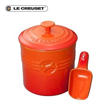 Le Creuset (ル・クルーゼ)ペットフード・コンテナー(スクープ付き) オレンジ「61402170900038」