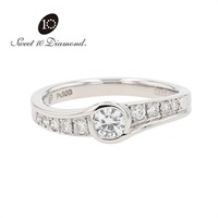 NAGAHORI スイートテン・ダイヤモンド　ダイヤモンドリング(Pt900)「PRSD10045」＜リゾートトラストセレクション＞