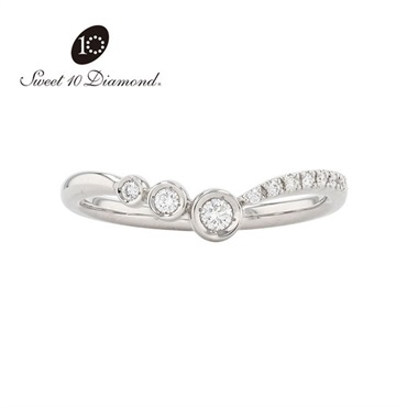 NAGAHORI スイートテン・ダイヤモンド　ダイヤモンドリング(Pt900)「PRSD10106」＜リゾートトラストセレクション＞