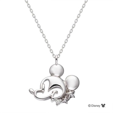 NAGAHORI ディズニー ミッキー ホワイトゴールド ペンダント(K10WG)「OPCDS20215」＜リゾートトラストセレクション＞