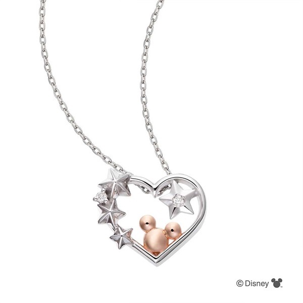 NAGAHORI ディズニー ミッキー ホワイトゴールド ペンダント(K10WG)「OPCDS20217」＜リゾートトラストセレクション＞