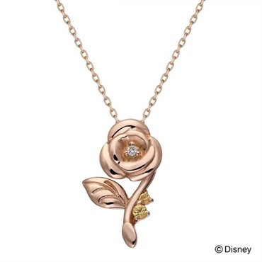 NAGAHORI ディズニー 美女と野獣 ベル ピンクゴールド ペンダント(K10PG)「DPCDS20231」＜リゾートトラストセレクション＞