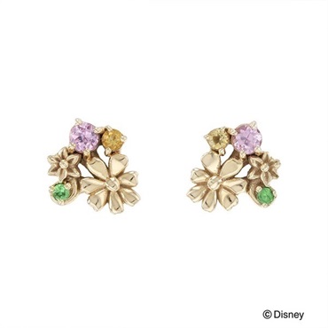 NAGAHORI ディズニー 塔の上のラプンツェル イエローゴールド ピアス(K10YG)「FPRDS20026」＜リゾートトラストセレクション＞