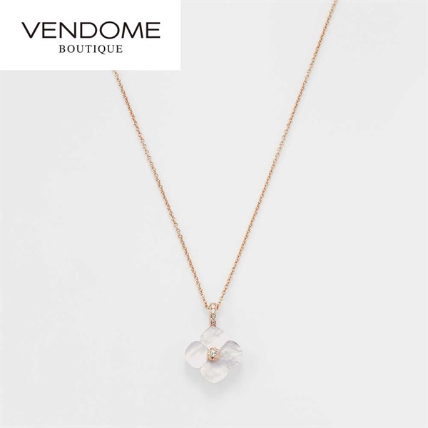 VENDOME BOUTIQUEシェルフラワー リバーシブルネックレス