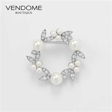 VENDOME BOUTIQUE貝パール ブローチ「VBPV5090  UW」＜リゾートトラストセレクション＞