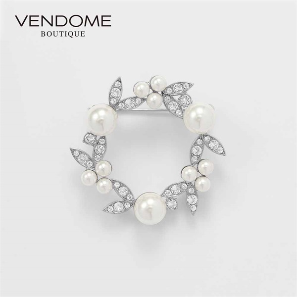 VENDOME BOUTIQUE貝パール ブローチ「VBPV5090  UW」＜リゾートトラストセレクション＞