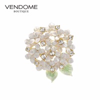 VENDOME BOUTIQUE紫陽花 ブローチ「VBRV0315  DW」＜リゾートトラストセレクション＞