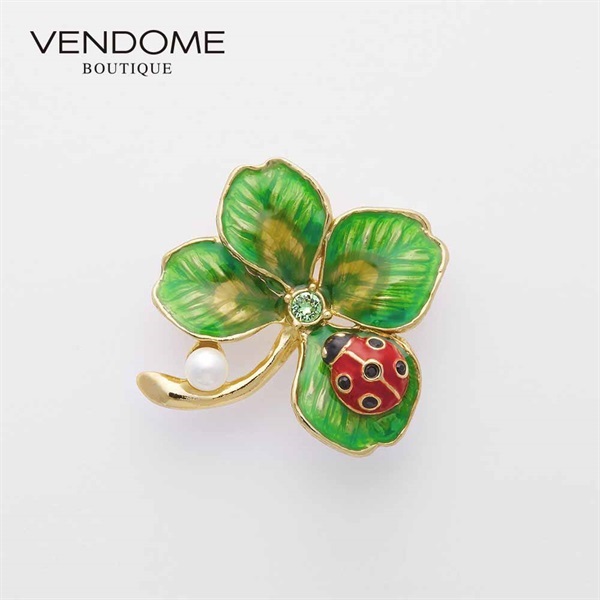 VENDOME BOUTIQUEクローバー ブローチ「VBRV4009 DM」＜リゾート
