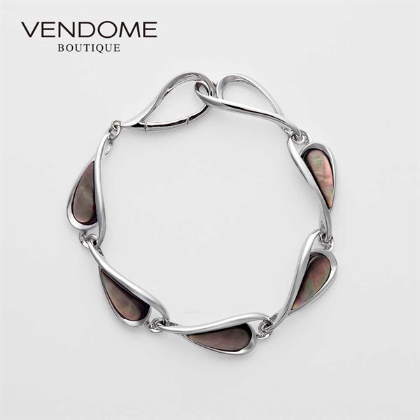 VENDOME BOUTIQUE黒蝶貝 ブレスレット「VBMB4683LSBP」＜リゾート