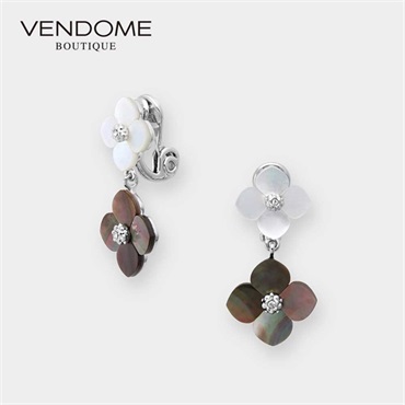 VENDOME BOUTIQUEシェルフラワー イヤリング「VBME2003  BP」＜リゾートトラストセレクション＞