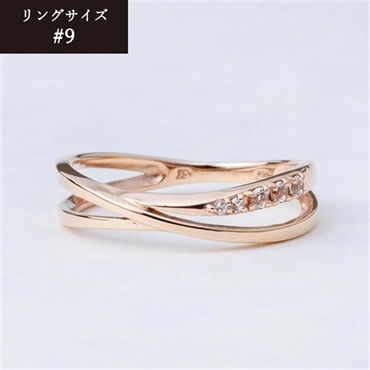 NAGAHORI ピンキー＆ダイアン K10ピンクゴールド ホワイトトパーズ リング「DFRPD60346」＜リゾートトラストセレクション＞(サイズ：＃9-(納期：30日))