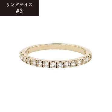 NAGAHORI ピンキー＆ダイアン K10イエローゴールド ホワイトトパーズ リング「FFRPD60348」＜リゾートトラストセレクション＞(サイズ：＃3-(納期：30日))