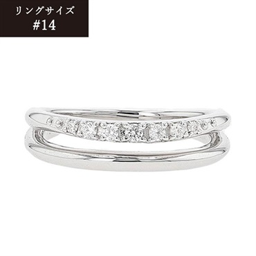 NAGAHORI ピンキー＆ダイアン シルバー キュービックリング「VFRPD50376」＜リゾートトラストセレクション＞(サイズ：＃14-(納期：30日))