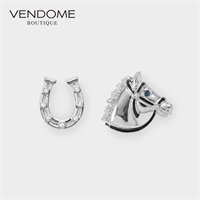 VENDOME BOUTIQUEホースシュー& 馬 ブローチ２点セット「VBMV5670  UT」＜リゾートトラストセレクション＞