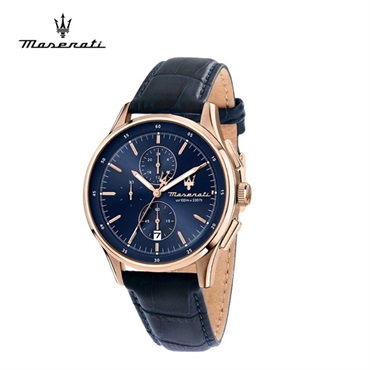 Maserati(マセラティ)ソルパッソ 42MM クロノ ブルー ダイヤル レザーストラップ「R8871624009」＜リゾートトラストセレクション＞