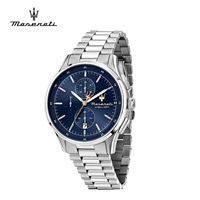 Maserati(マセラティ)ソルパッソ 42MM クロノ ブルー ダイヤル シルバー ブレスレット「R8873624004」＜リゾートトラストセレクション＞