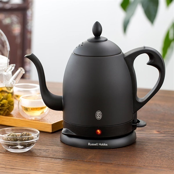 Russell Hobbs(ラッセルホブス) カフェケトル 0.8L(マットブラック)「7408JP-88」＜リゾートトラストセレクション＞|キッチン家電|Resorttrust  Online Shop|リゾートトラストオンラインショップ