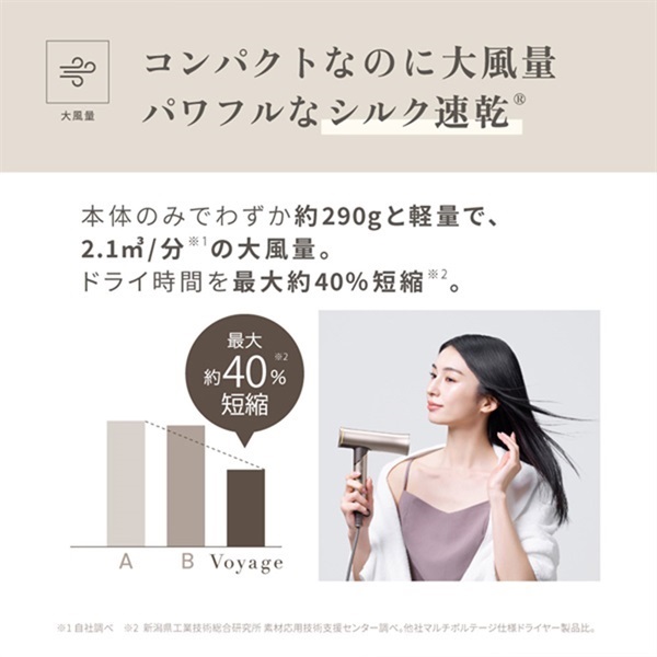 極美品✨KINUJO Hair Dryer Voyage HW001ドライヤー KINUJO Hair Dryer Voyage HW001を検証レビュー！ドライヤーの選び方も