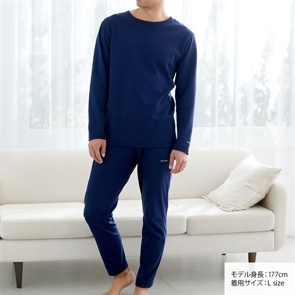 【新品】VENEX ベネクス コンフォートポンチ 長袖トップス ネイビー XL VENEX公式オンラインストア コンフォートポンチ セットアップ メンズ