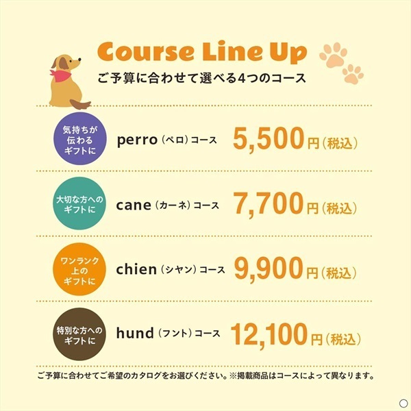 Gift da Won!(ギフトダワン)カタログギフト カードタイプ chien(シヤン
